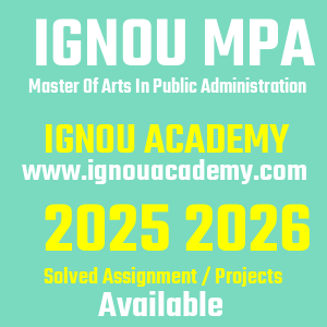 IGNOU MPA SOLVED ASSIGNMENT 2025 2026